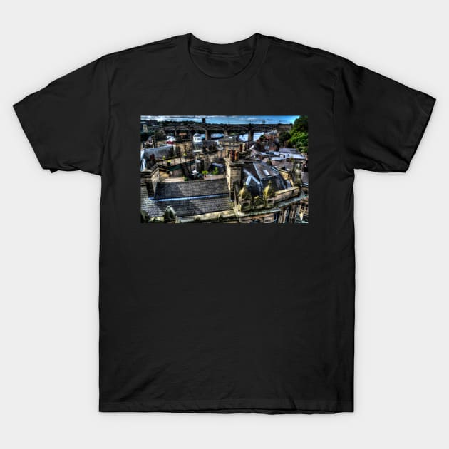 Newcastle Quayside Rooftops T-Shirt by axp7884